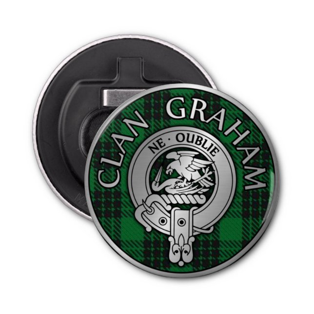 Décapsuleur Clan Graham Crest & Tartan (Devant)