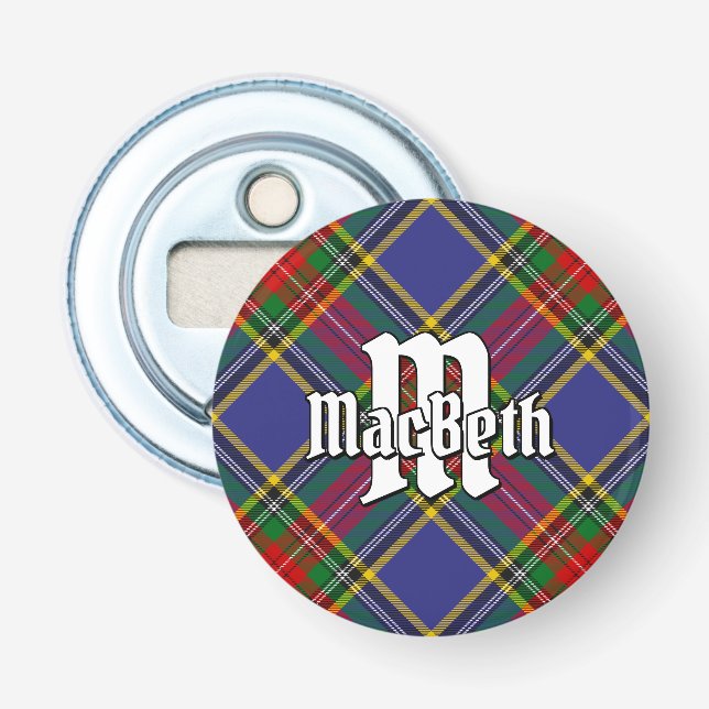 Décapsuleur Clan MacBeth Tartan Bottle Opener (Devant)