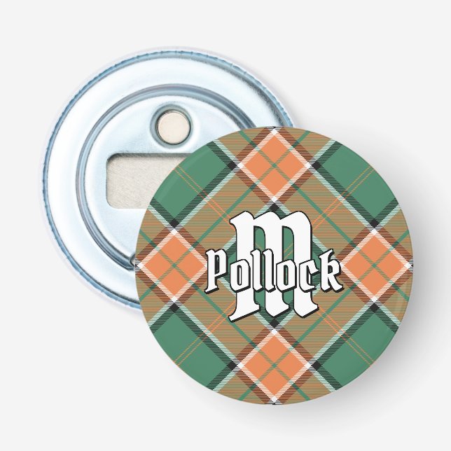 Décapsuleur Clan Pollock Tartan Bottle Opener (Devant)