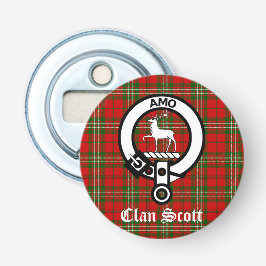 Décapsuleur Clan Scott Crest Badge et Tartan
