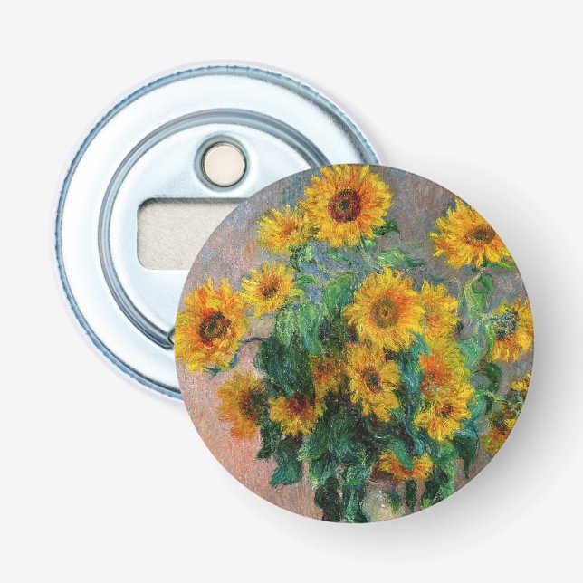 Décapsuleur Claude Monet - Bouquet de tournesols (Devant)