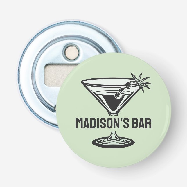 Décapsuleur Cocktail texte personnalisé (Devant)