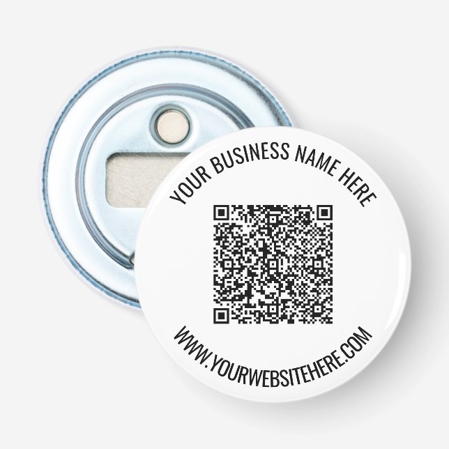 Décapsuleur Code QR et texte personnalisé professionnel person (Devant)