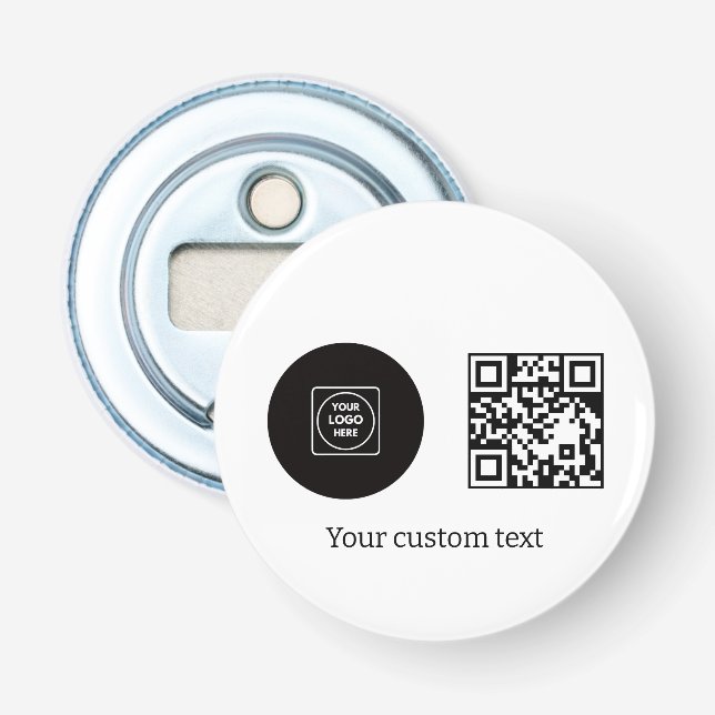 Décapsuleur Code QR texte de logo d'entreprise Conception prom (Devant)