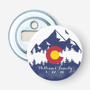 Décapsuleur Colorado Mountains Vintage Co Drapeau Souvenirs