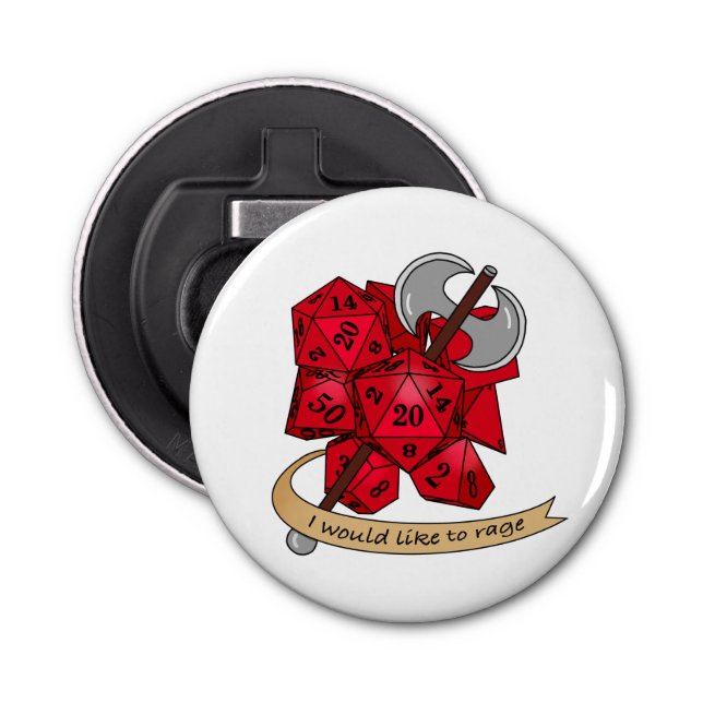 Décapsuleur Conception de dés barbares (Devant)