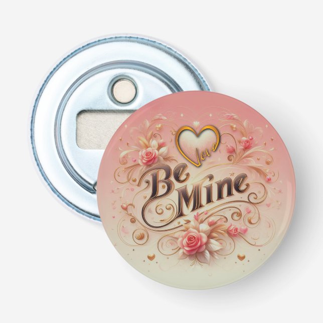 Décapsuleur Conception de la Saint-Valentin Sois Mienne avec C (Devant)