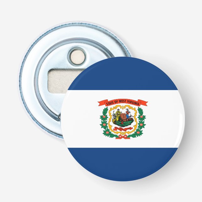 Décapsuleur Conception du drapeau de l'État de Virginie-Occide (Devant)