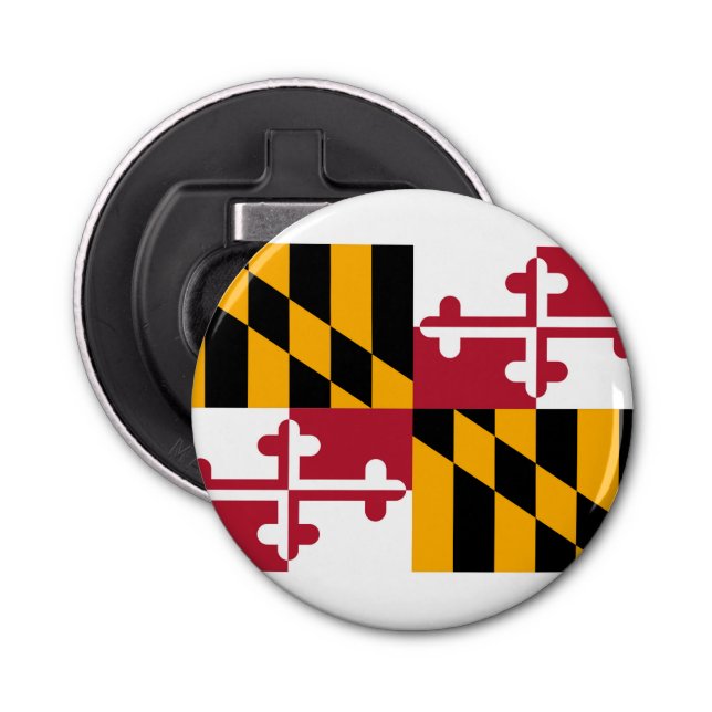 Décapsuleur Conception du drapeau de l'État du Maryland (Devant)
