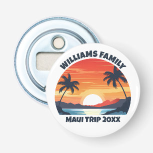 Décapsuleur Cool de voyage sur mesure Sunrise Palm Trees