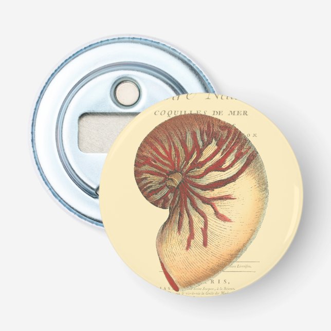 Décapsuleur Coque conique rouge vintage (Devant)