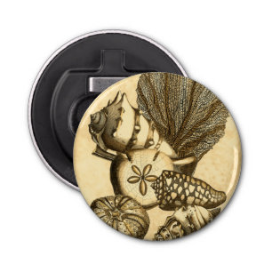 Décapsuleur Coquilles neutres et collection de corail