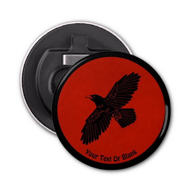 Décapsuleur Corbeau rouge (Devant)