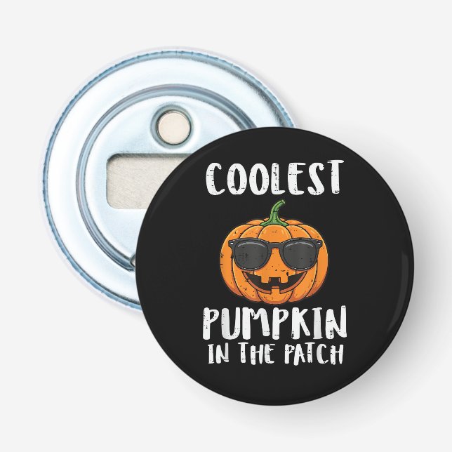 Décapsuleur Costume Patch de citrouille le plus cool d'Hallowe (Devant)