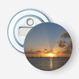 Décapsuleur Coucher de soleil avec voiliers Paysage tropical P