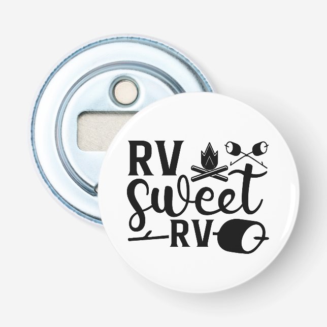 Décapsuleur COULEUR PERSONNALISÉE RV Sweet RV Camping (Devant)