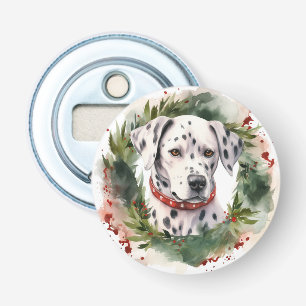 Décapsuleur Coupe festive de la couronne de Noël dalmate