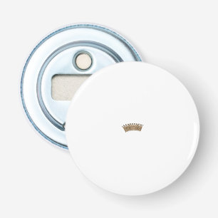 Décapsuleur couronne brune avec un arrière - plan blanc