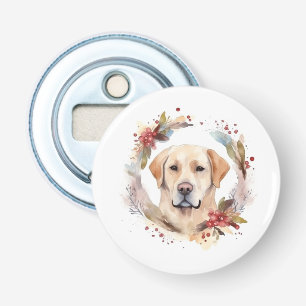 Décapsuleur Couronne de Noël festive du Labrador