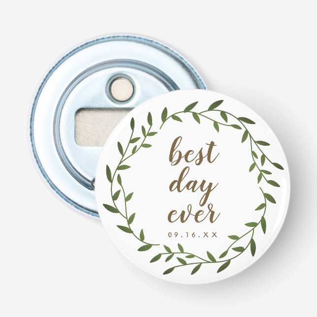 Décapsuleur Couronne du plus beau jour Souvenir de mariage (Devant)