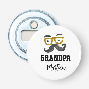 Décapsuleur Cours amusant jaune et moustache Grandpa personnal