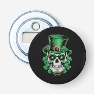 Décapsuleur Crâne de Sucre St Patrick Jour Chanceux Shamrock