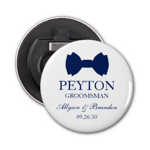 Décapsuleur Cravate Groomsman Blue Bow