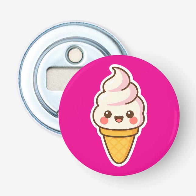 Décapsuleur Crème glacée Kawaii douce (Devant)