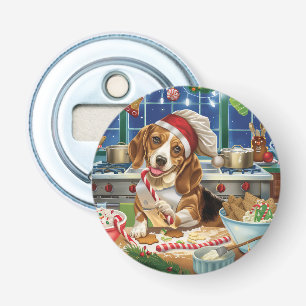 Décapsuleur Cuisine de vacances beagle : Noël festif