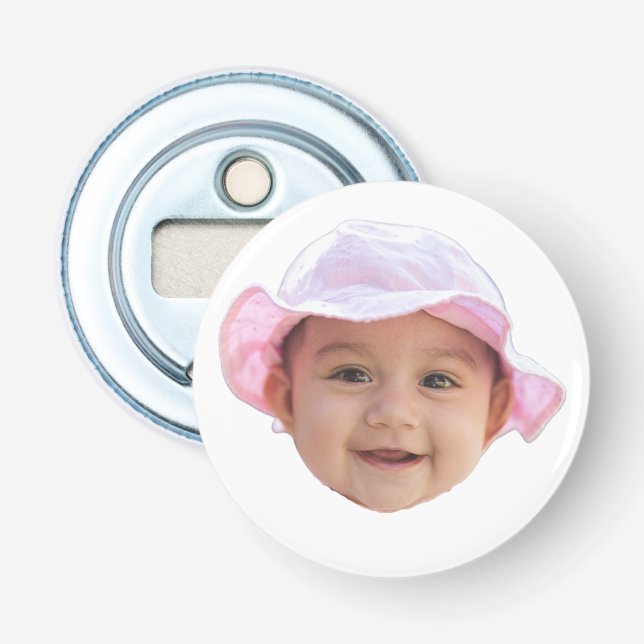 Décapsuleur Custom Baby Photo, Baby Photo Face (Devant)