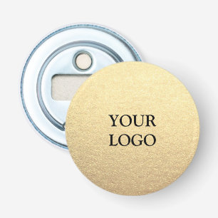 Décapsuleur Custom Simple Clean Gold Business Votre logo ici