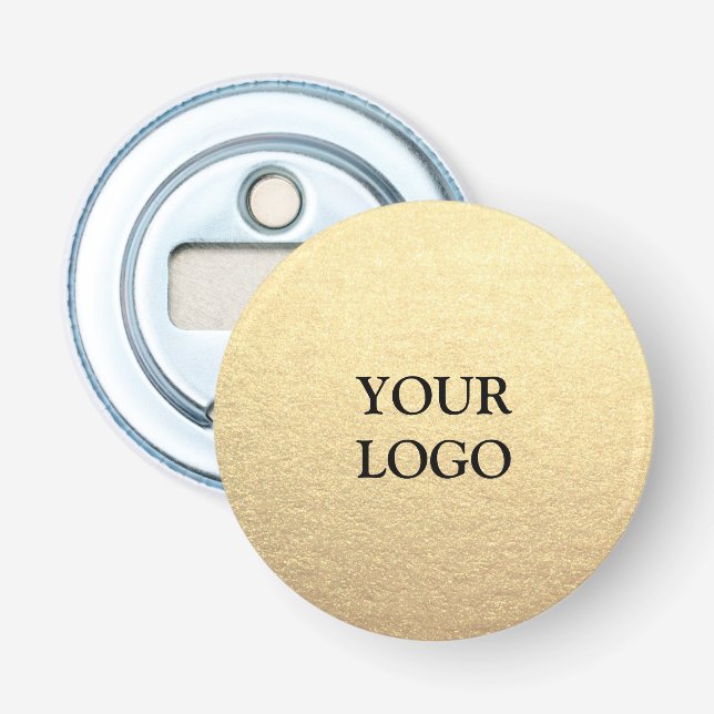 Décapsuleur Custom Simple Clean Gold Business Votre logo ici (Devant)
