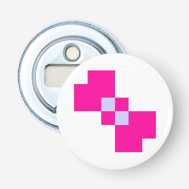 Décapsuleur Cute 8 bits Pixel Bow (Devant)