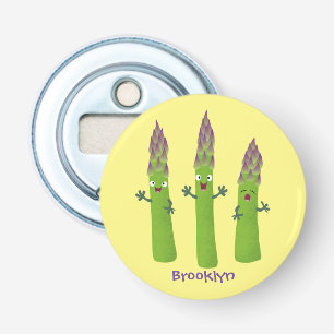 Décapsuleur Cute asperges chantant un trio végétal dessin anim