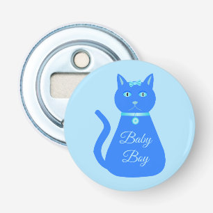 Décapsuleur Cute Blue Baby Boy Chat Personnalisé Genre Reveill