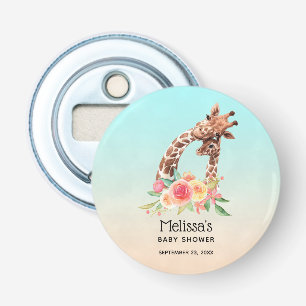 Décapsuleur Cute Giraffe Aquarelle Maman & Babe Baby shower