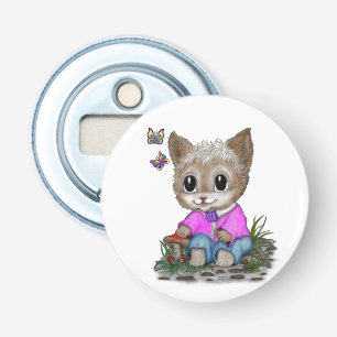 Décapsuleur Cute Kitty Chat et Papillon