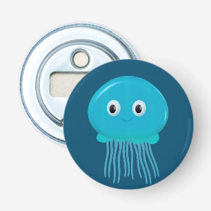 Décapsuleur Cute méduse Cartoon Dans L'Océan Bleu