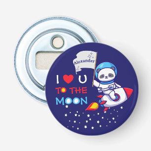 Décapsuleur Cute Panda Ours Astronaut Sur Rockship Kids
