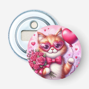 Décapsuleur Cute Valentine's day cat/chaton