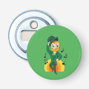 Décapsuleur Dancing leprechaun, dessin animé de la Saint Patri