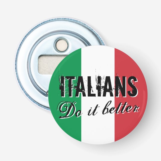 Décapsuleur Des Italiens il améliorent l'aimant drôle (Devant)