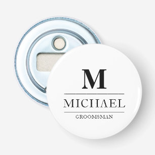 Décapsuleur Design moderne Groomsmen Cadeaux Monogramme Best M