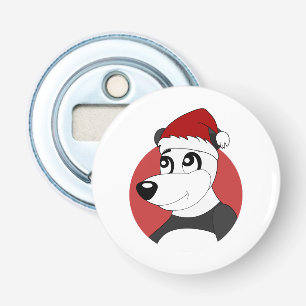 Décapsuleur Dessin animé de Noël avec une bouteille d'ours pan