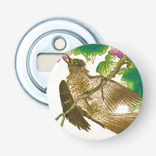 Décapsuleur Dessin japonais de Jay sur une vigne de raisin