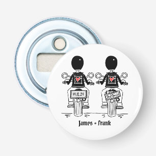 Décapsuleur Deux Chambres Biker Moto Mariage Faveur