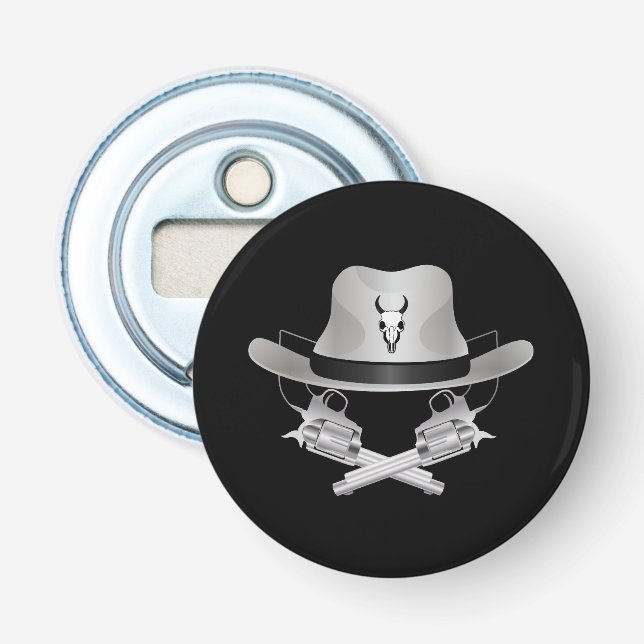 Décapsuleur Deux fusils croisés et casquette (Devant)