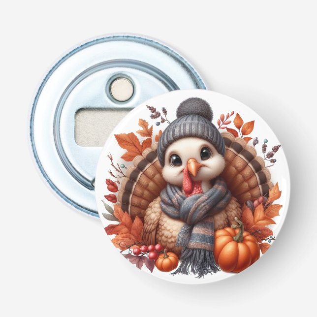 Décapsuleur Dindonneau d'automne (Devant)