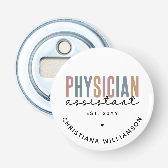 Décapsuleur Diplôme d'adjoint de médecin PA personnalisé (Devant)