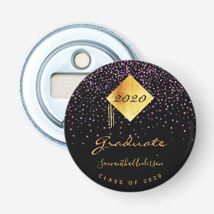 Décapsuleur Diplômé de la fête noire violet